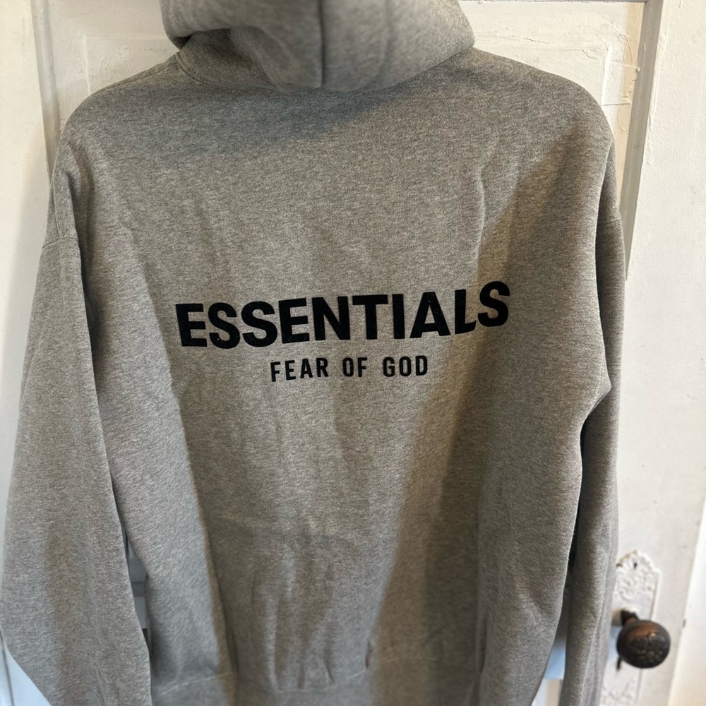 Fear of God Essentials Heather Gray Hoodie